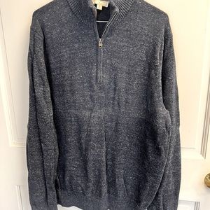 Men’s half zip mock neck sweater